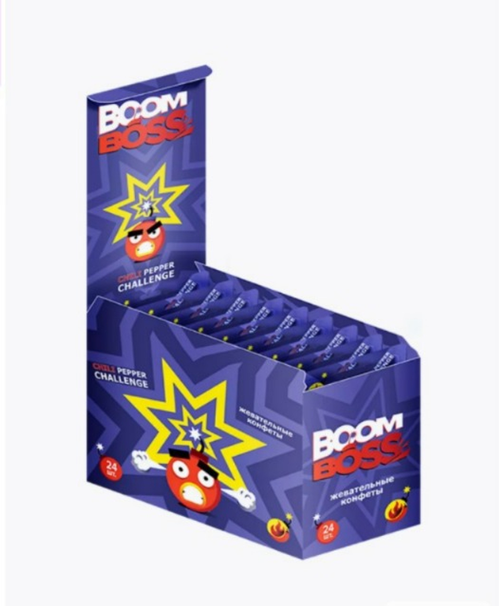 Жев.конфеты Boom Boss Чили ЧЕЛЕНДЖ 13г*24шт