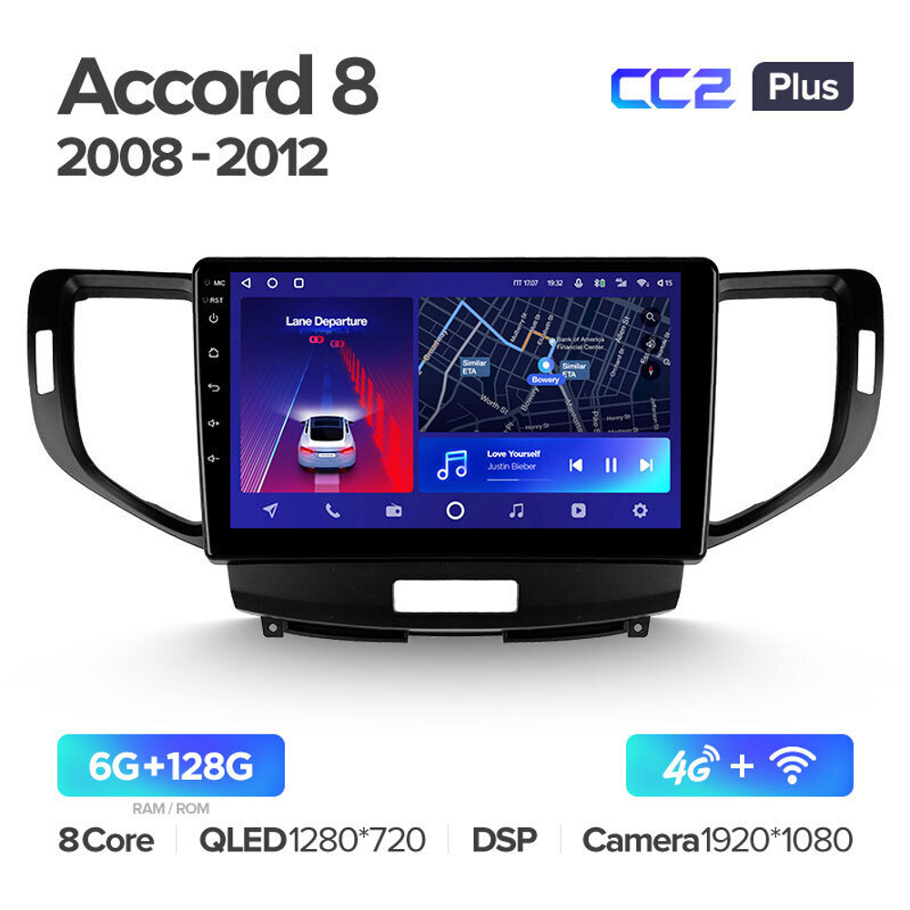 Teyes CC2 Plus 9" для Honda Accord 2008-2012