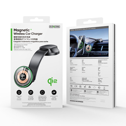 Магнитное беспроводное автомобильное зарядное устройство MagSafe, версия V5 Pro Qi2 Magnetic 15W, Duzzona