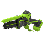 Цепная мини-пила аккумуляторная Greenworks CS2410A, 24V, 10см, бесщёточная, с автоматической смазкой цепи, c 1хАКБ 4Ач и ЗУ (CS2410AUB)