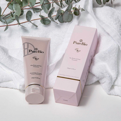 PureBio Очищающая пенка-маска на основе глины Пьюэ Био-Clay Wash And Pack Treatment, 120 г