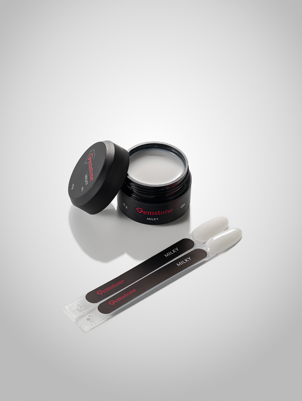 Gemstone Гель моделирующий Hema free, 15 мл Milky молочный