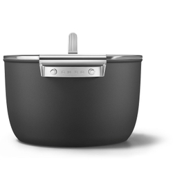 Кастрюля 26 см Smeg черная
