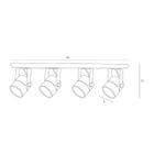 Спот Arte Lamp MIZAR A1311PL-4BK, 4хGU10