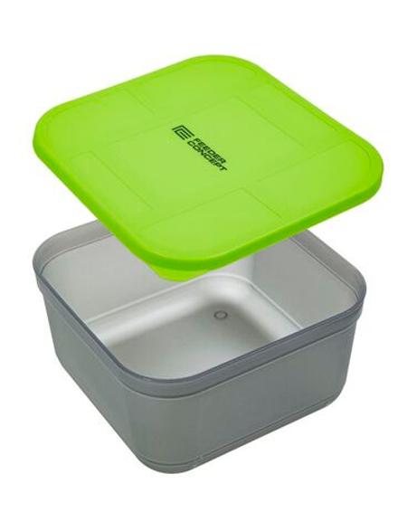 Коробка рыболовная для прикормки и насадки с крышкой FC FEEDER BAIT BOX 170×170×95