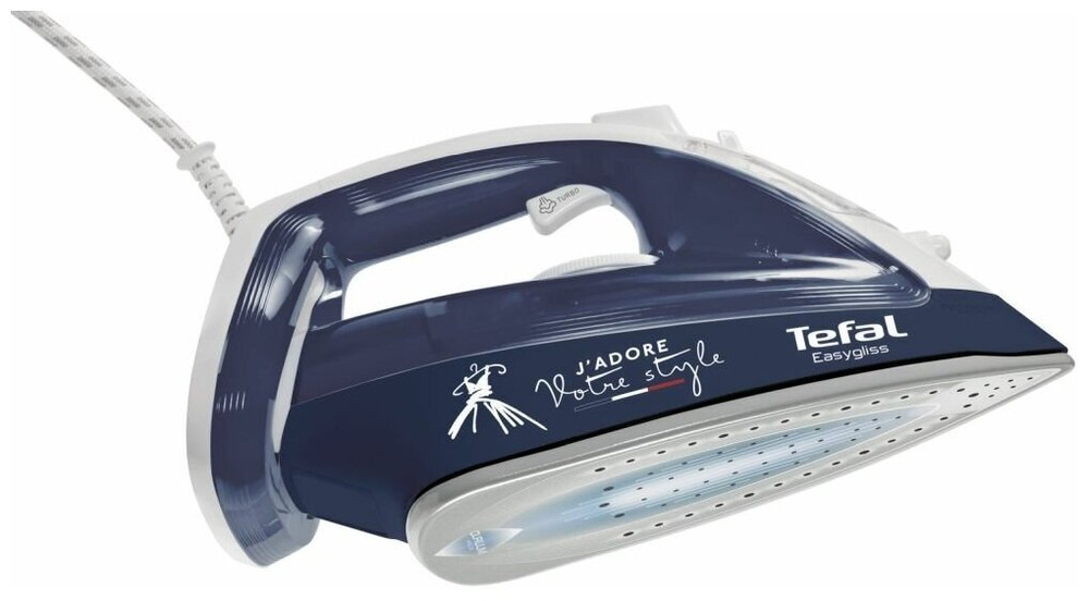 Утюг Tefal FV3968 Easygliss, синий/белый