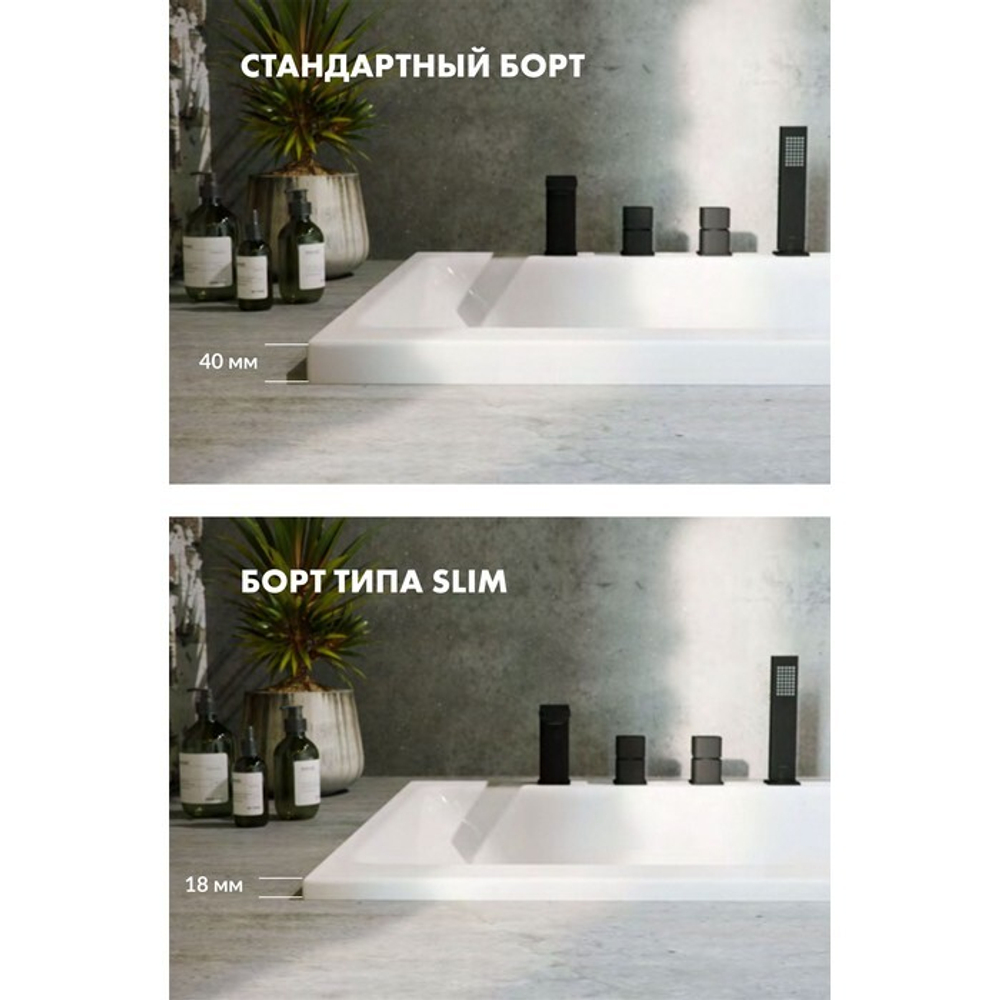 Акриловая ванна Excellent Oceana Slim 180x80 WAEX.OCE18WHS