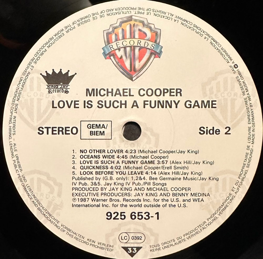 Michael Cooper - Love Is Such A Funny Game (Германия 1987г.)