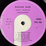 Deep Purple ‎– Machine Head (Англия 1972г.) French Pressing