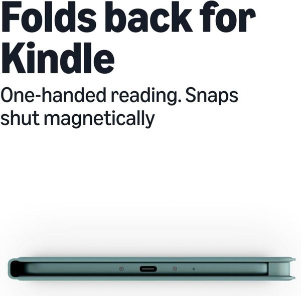 Оригинальный чехол для Amazon Kindle Paperwhite/Colorsoft Signature Edition 2026 Page-Turn Cover, Зеленый | Seaglass Green