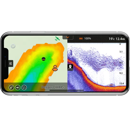 Беспроводной эхолот Deeper Smart Sonar CHIRP+ 2 (GPS)(дальность до 100м)(глубина сканир. до 100м)
