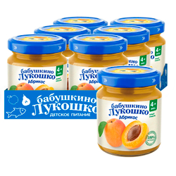 Пюре Бабушкино Лукошко Абрикос с 4 месяцев 100г