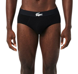 Боксерки теннисные Lacoste Cotton Stretch 3P - black/white/black
