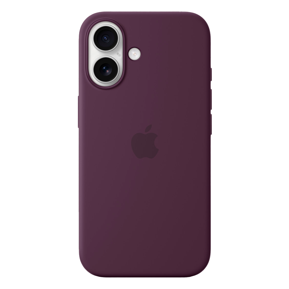 Силиконовый чехол с поддержкой MagSafe Apple Silicone Case для iPhone 16, Plum (Сливовый)