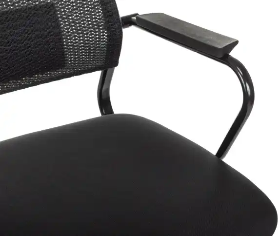 Кресло руководителя Бюрократ CH Balance-LUX черный KM-01 Neo Black сетка/ткань крестов. металл хром