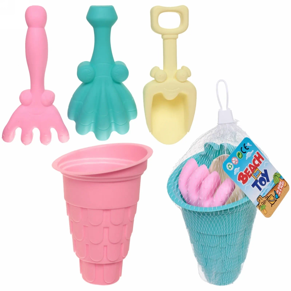 Набор для игры в песочнице «Тайны океана» 20*14*14 см, 4 предмета