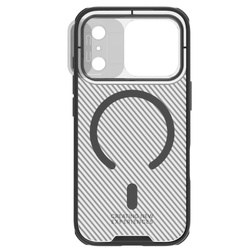 Чехол c MagSafe тонированный прозрачный на iPhone 17 Pro Max, серия CamShield Pro Magnetic (Transparent black) от Nillkin