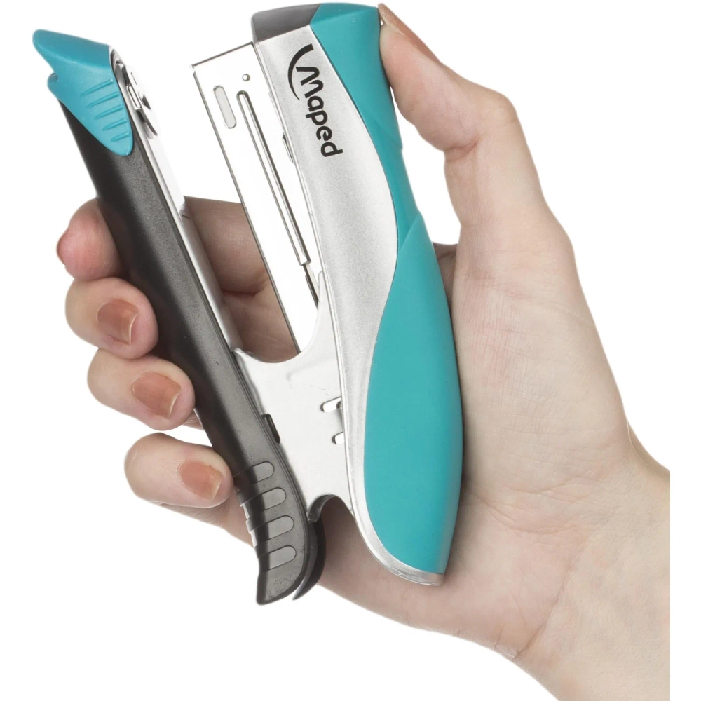 Степлер Maped Ergologic 352513 до 25 листов бирюзовый (скобы № 24/6, 26/6)