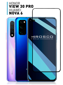 Набор стекол ROSCO для Honor View 30 Pro;Honor V30 Pro;Honor V30;Huawei Nova 6 оптом (арт. HW-HV30P-FSP-GLASS-SET2)