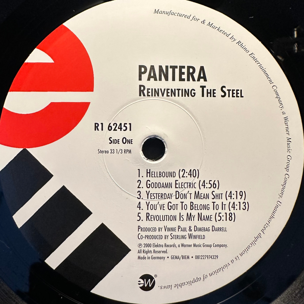 Pantera ‎– Reinventing The Steel (Европа)