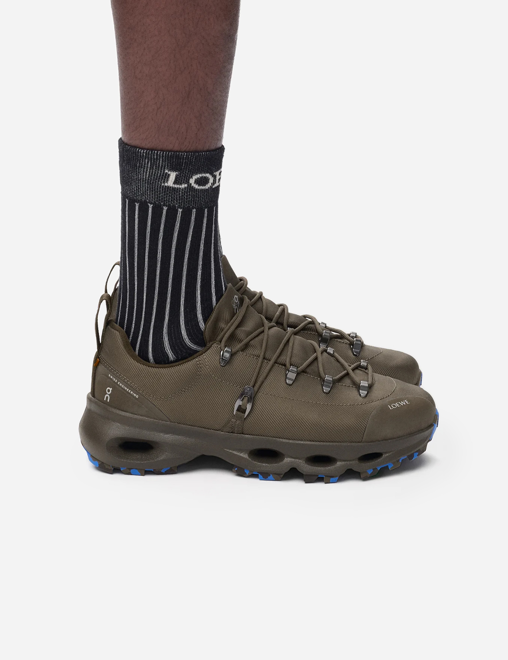 Loewe x On Cloudsolo Hiker Sneaker "Dark Khaki"