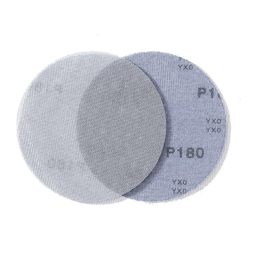 Шлифовальные круги 50 шт Sunmight SUN NET Ceramic X713T 150 мм P180, на липучке, сетка 35110-50