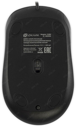Мышь Оклик 310M черный/серый 2400dpi USB