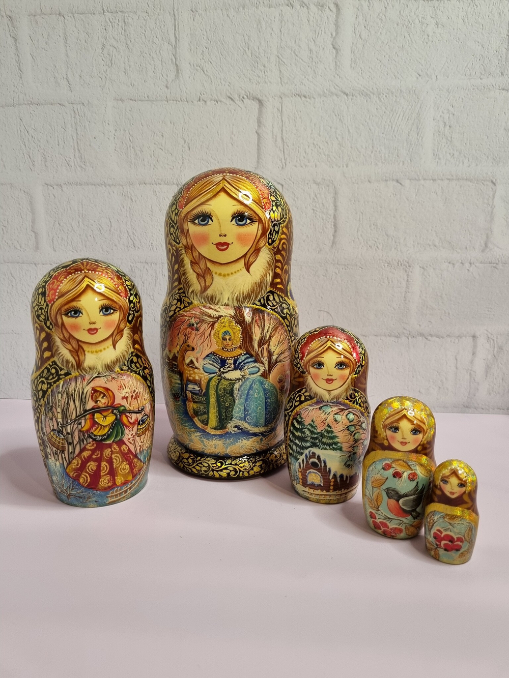 Матрешка "Снегурочка" 5мест