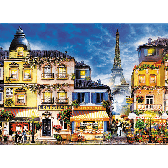 Pazl / Пазлы / Puzzles - "1000 Wooden Puzzles" - French Alley