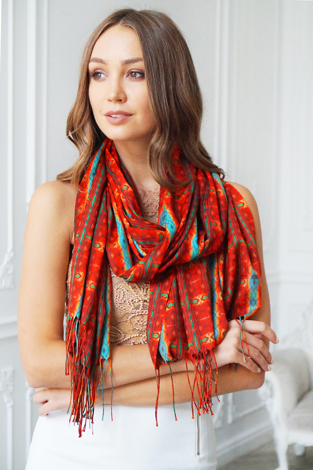LIGVIANNI Палантин Kerchief Rose