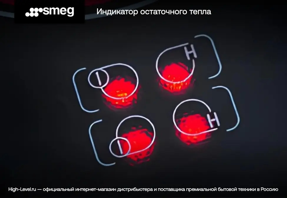 Стеклокерамическая панель Smeg SE484EMTD