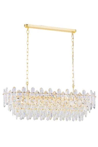 Люстра подвесная NewRgy B1-L1000*W350*H280 H gold, 10×40 Вт, золотая