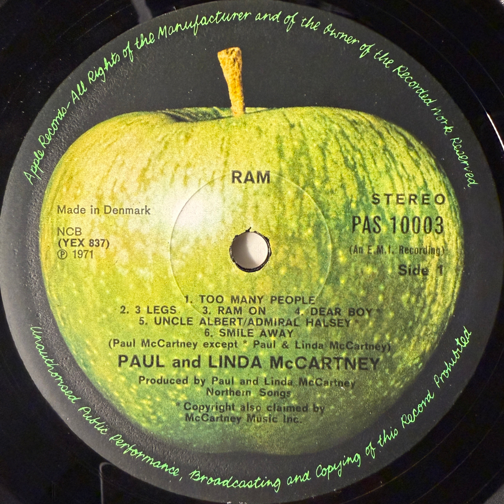 Paul And Linda McCartney - Ram (Дания 1971г.)