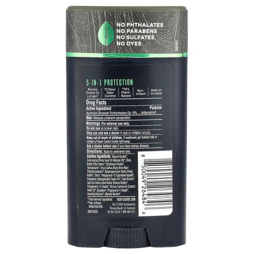 Right Guard, антиперспирант/дезодорант на растительной основе, для мужчин, Mountain Fresh, 73,7 г (2,6 унции)