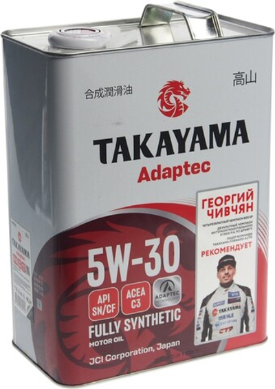 Масло моторное Takayama Motor Oil 5W-30 4 л 6056086