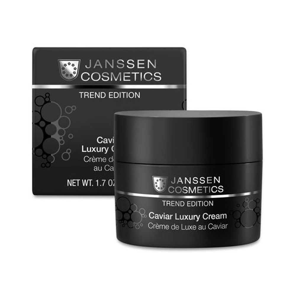 Роскошный обогащенный крем с экстрактом чёрной икры Caviar Luxury Cream, Trend Edition, Janssen Cosmetics, 50 мл