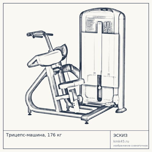 Трицепс-машина, 176 кг — от 139 000 ₽