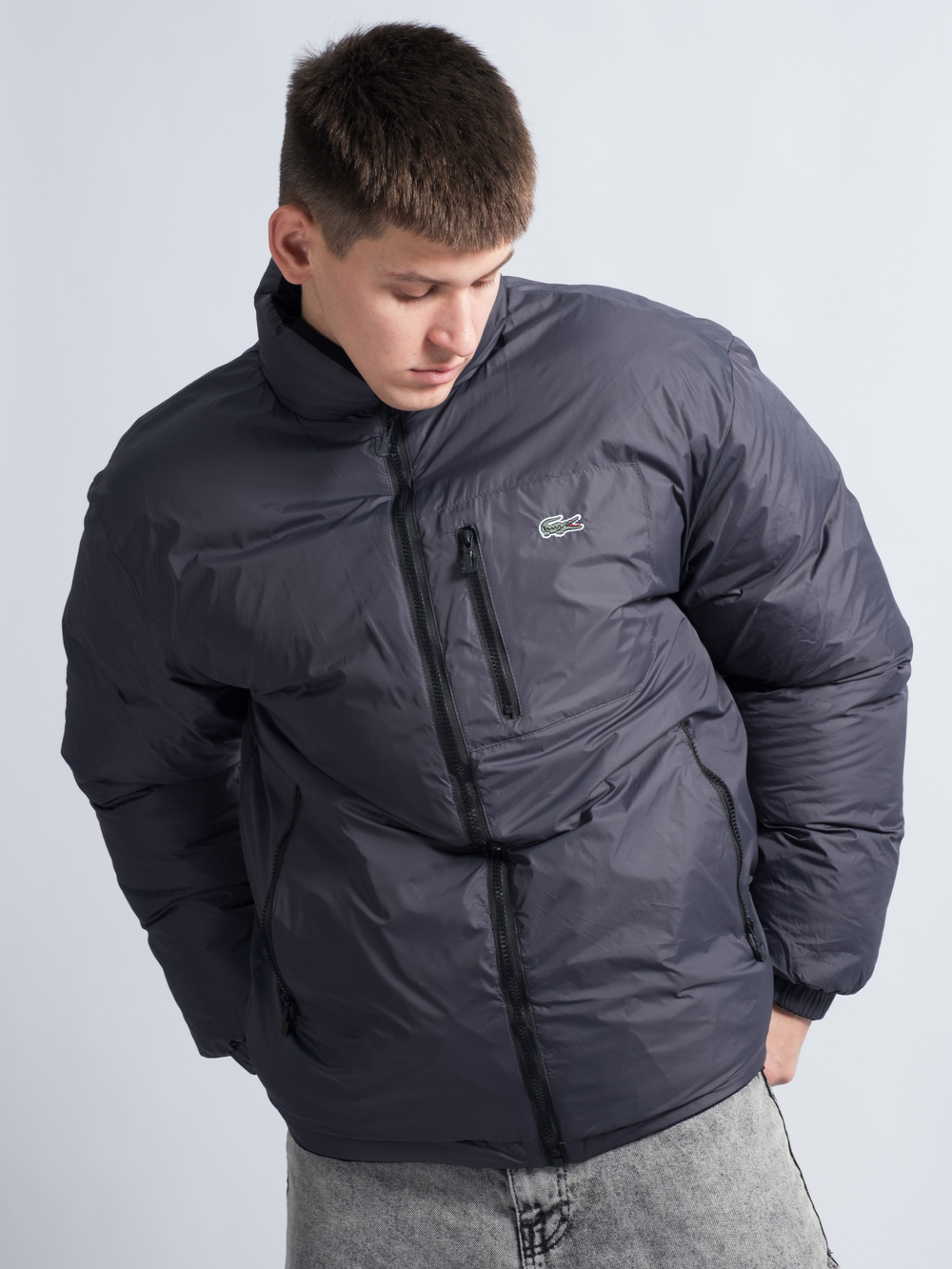 Куртка Lacoste #8136 (черн.)