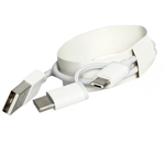 Usb Кабель-зарядка 2в1 Xiaomi Type-C/Micro-USB 30см SJX01ZM белый