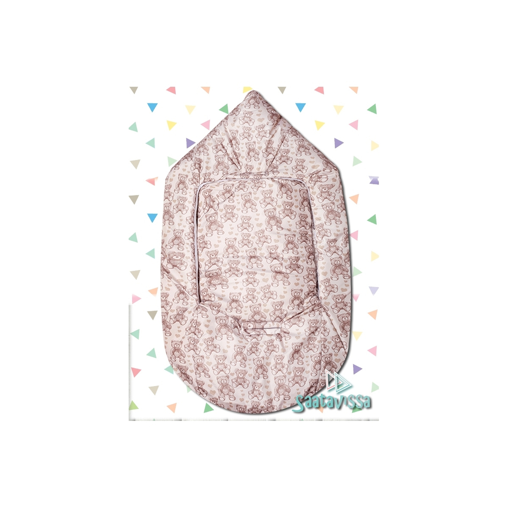 Конверт для автокресла Futurmama Teddy-bear Grey