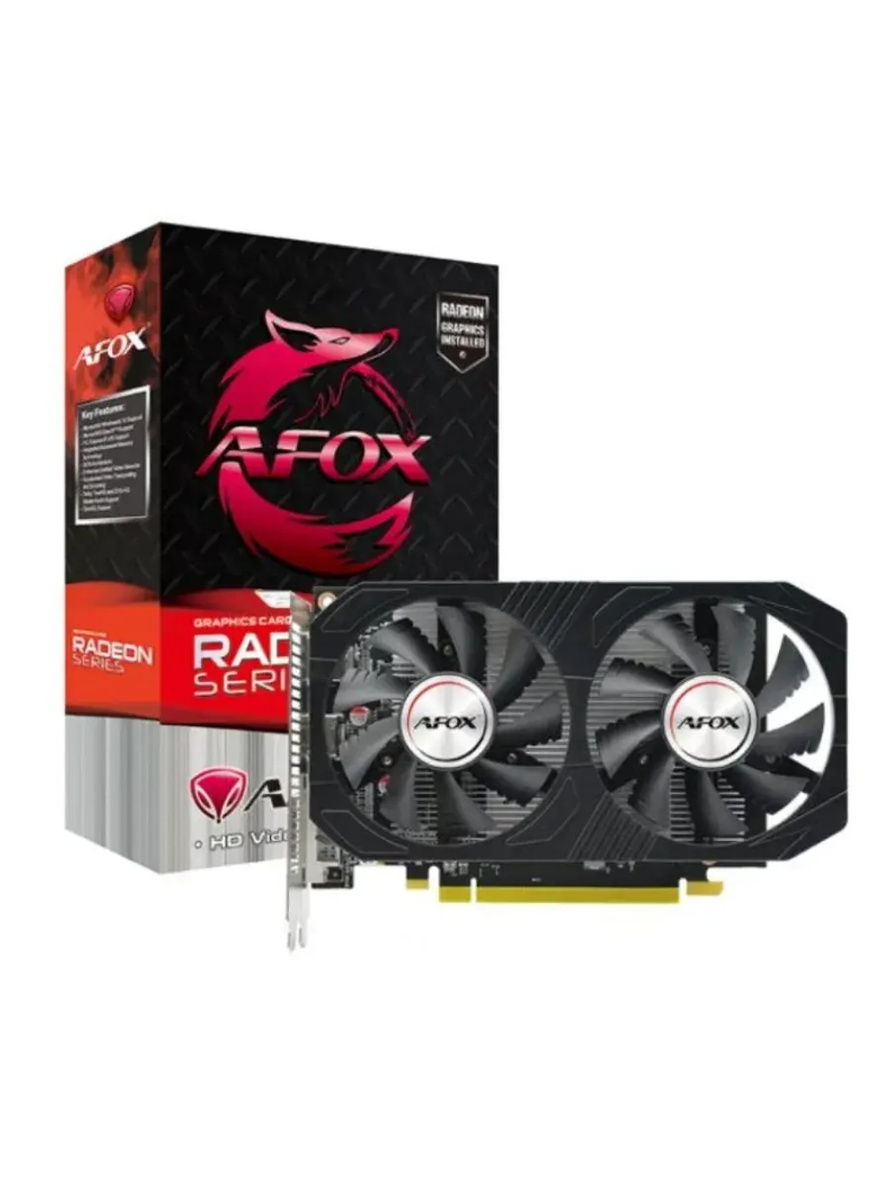 Видеокарта Radeon RX 550 Dual Fan 8 ГБ AFRX550-8192D5H4-V6