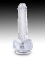 Фаллоимитатор King Cock Clear 6" Cock with Balls Pipedream 575220PD