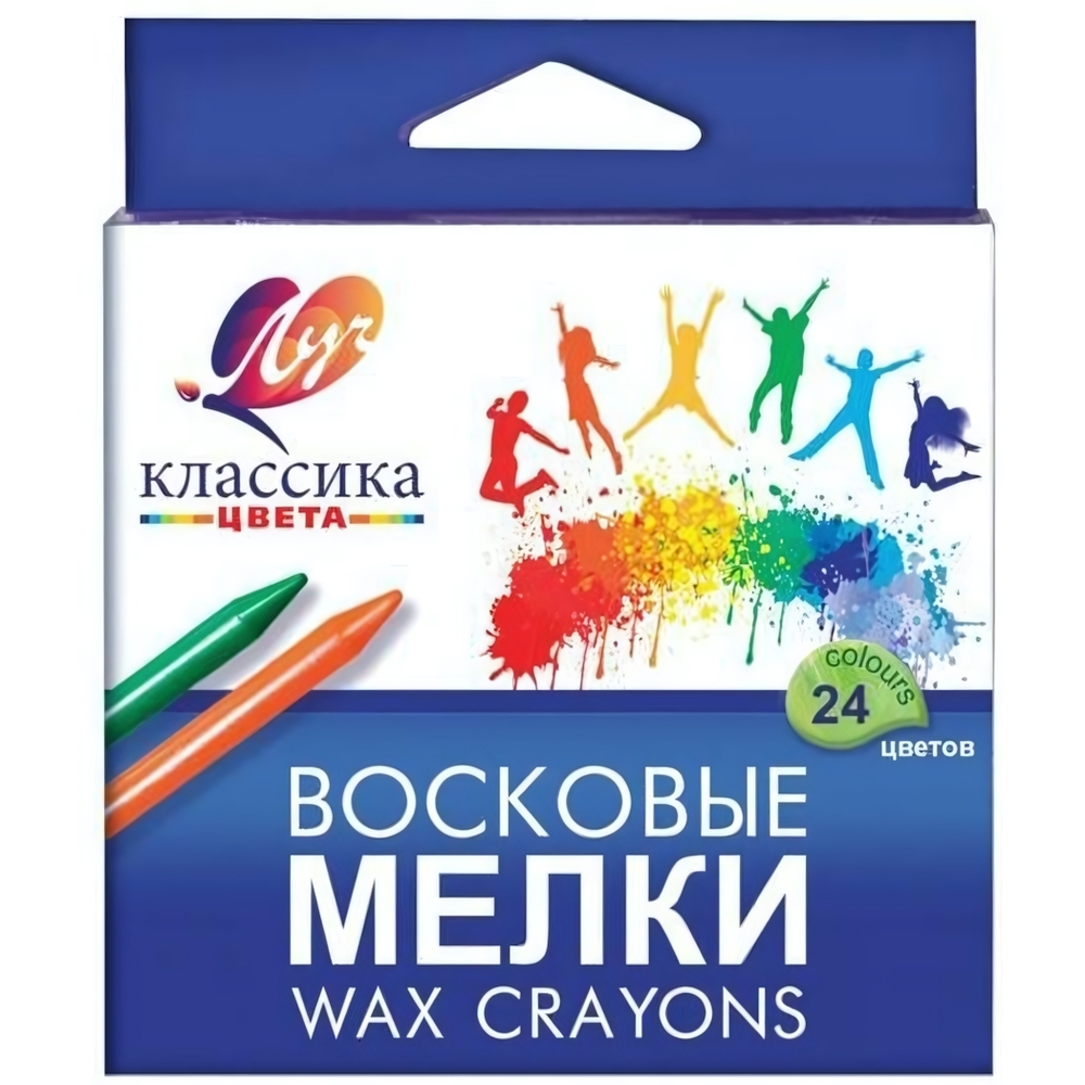 Мелки восковые 24цв."Классика" (Луч)