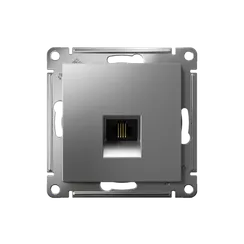 Розетка телефонная RJ11 Systeme Electric AtlasDesign Сталь ATN000981