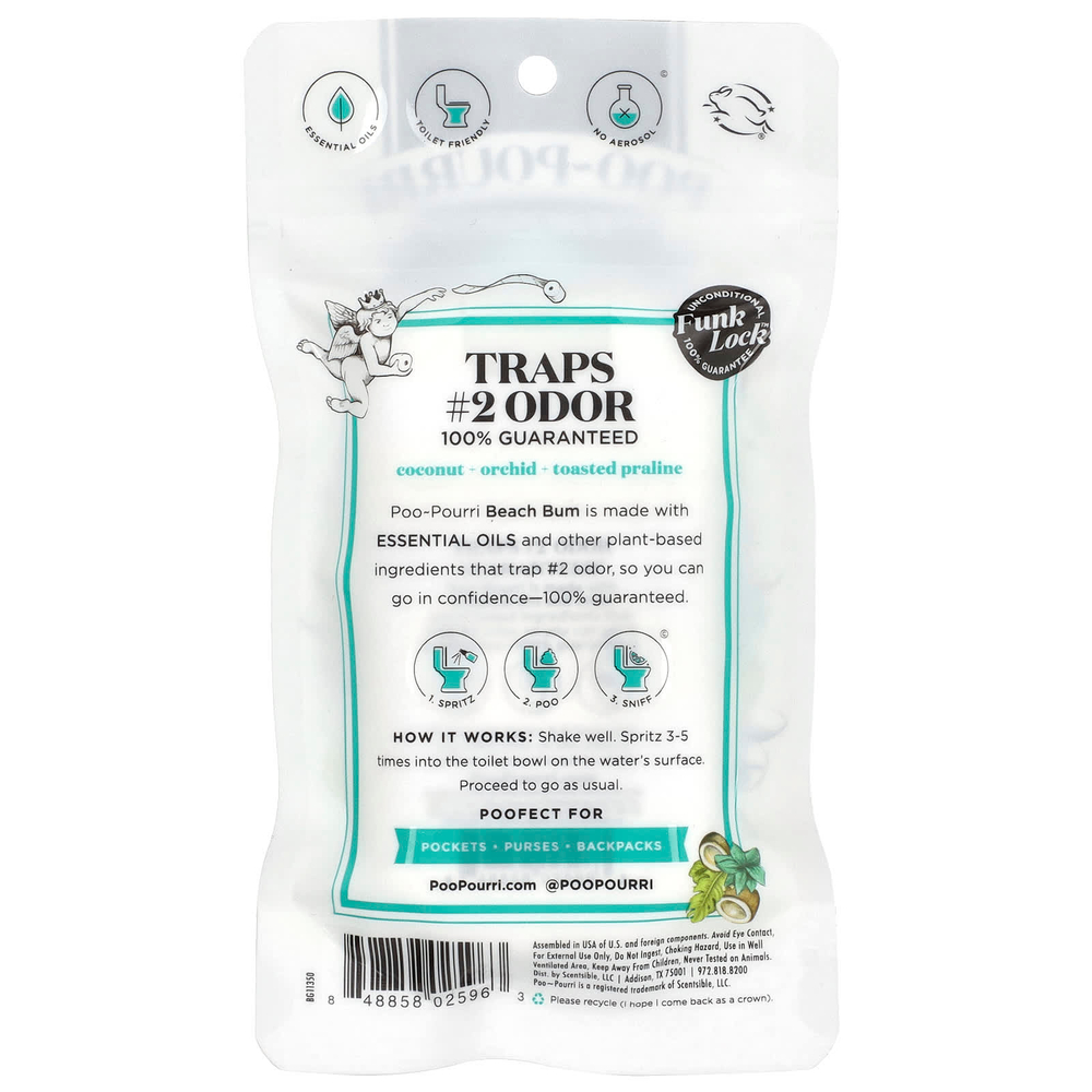 Poo-Pourri, спрей для туалета Before-You-Go®, Beach Bum, 30 мл