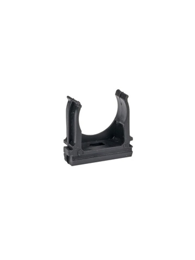Держатель для труб (клипса) d25мм черн. (уп.10шт) Plast EKF derj-z-25b