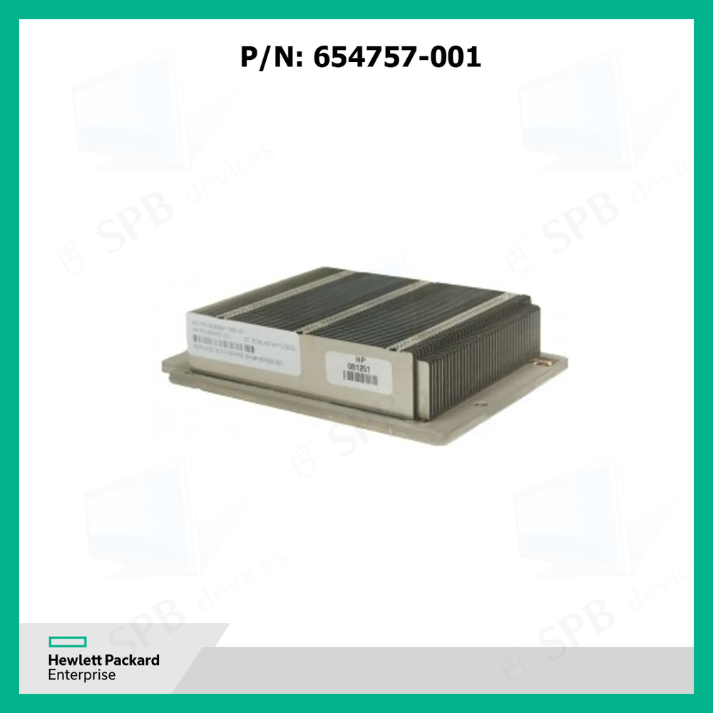 Радиатор для серверного процессора HP DL360p Gen8 Heatsink P/N: 654757-001 SPA#: 667880-001