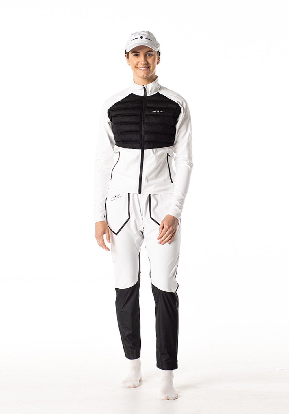 ЛОНГСЛИВ С ПУХОВОЙ ВСТАВКОЙ ЖЕНСКИЙ LONG SLEEVE DOWN PUFFER | WHITE