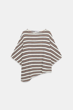 ТОП В СТИЛЕ РУСТИК С КОРОТКИМИ РУКАВАМИ — ZARA