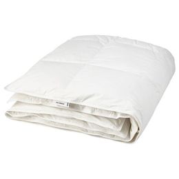 Полутороспальное одеяло IKEA FJALLBRACKA (ФЬЕЛЛЬБРЭККА), Стеганое, Зимнее, Белый, 150х200 см